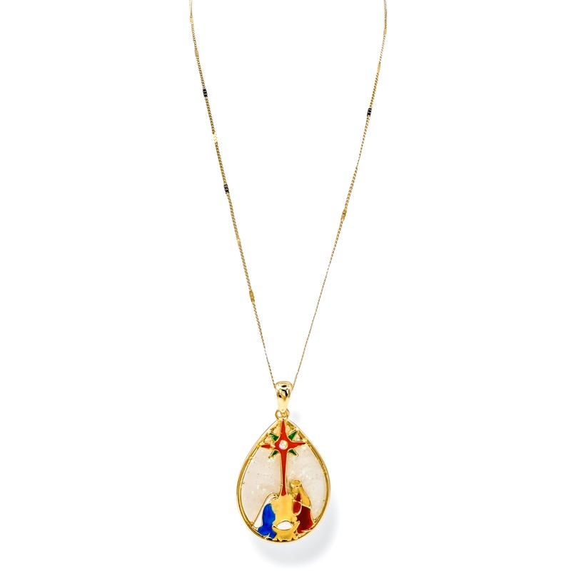 Christmas Nativity Scene Necklace