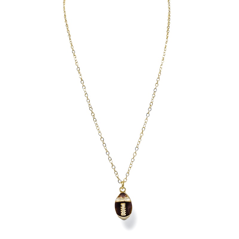 First Down Football Dainty Necklace