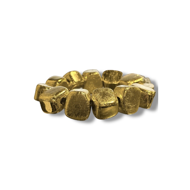 Hold on Tight  Textured Square Bracelet
