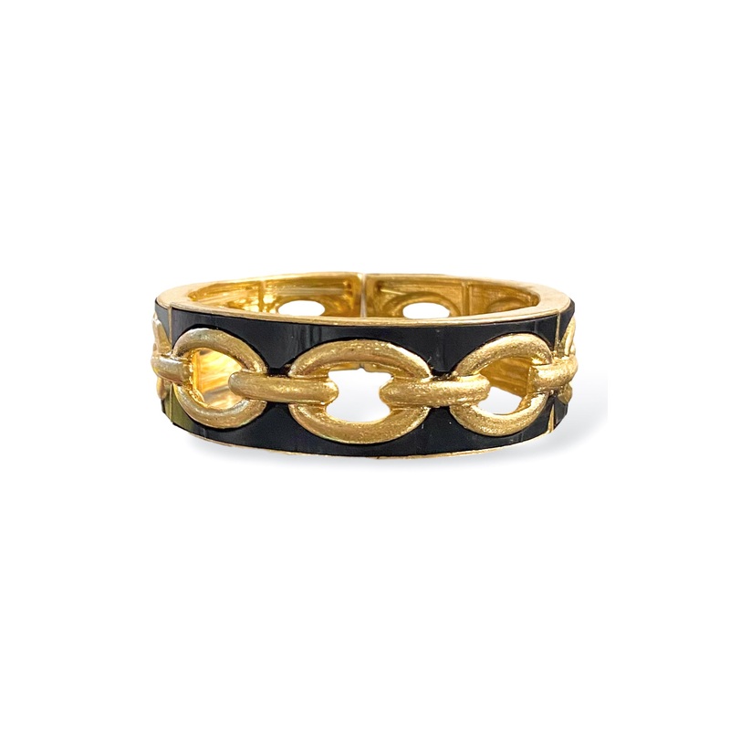 No More Lies Black Linked Bracelet
