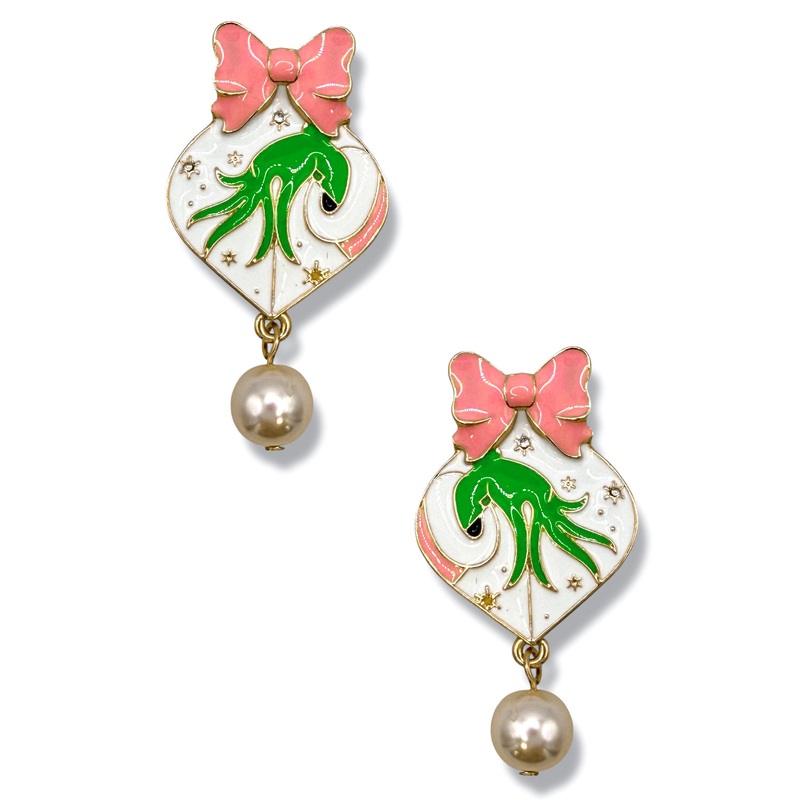 You’re a Mean One Pearl Dangle Earrings