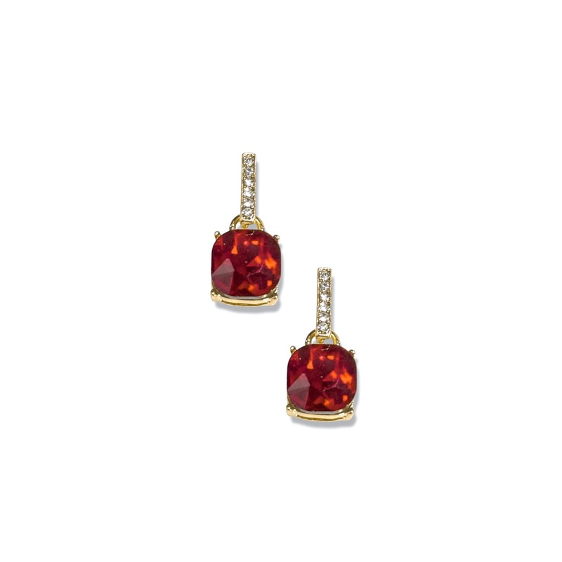 All Going Down Red Earrings|Red