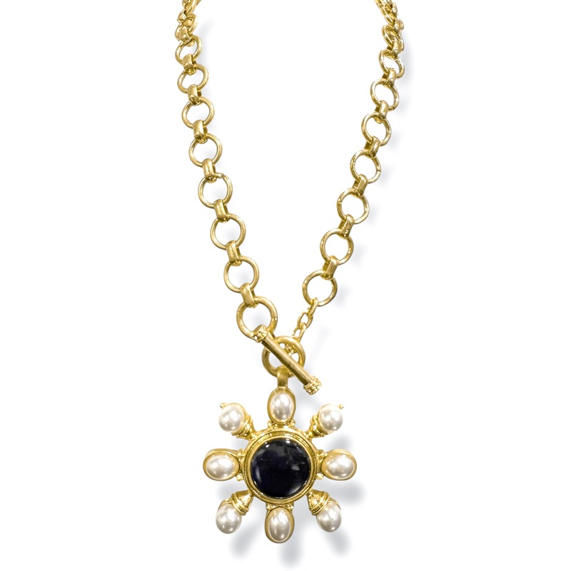 Here To Stay Black Pendant Necklace