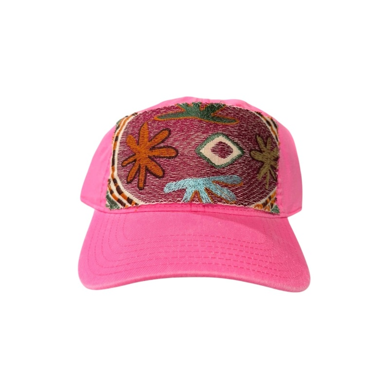 Kilim Baseball Hat – Hot Pink 34