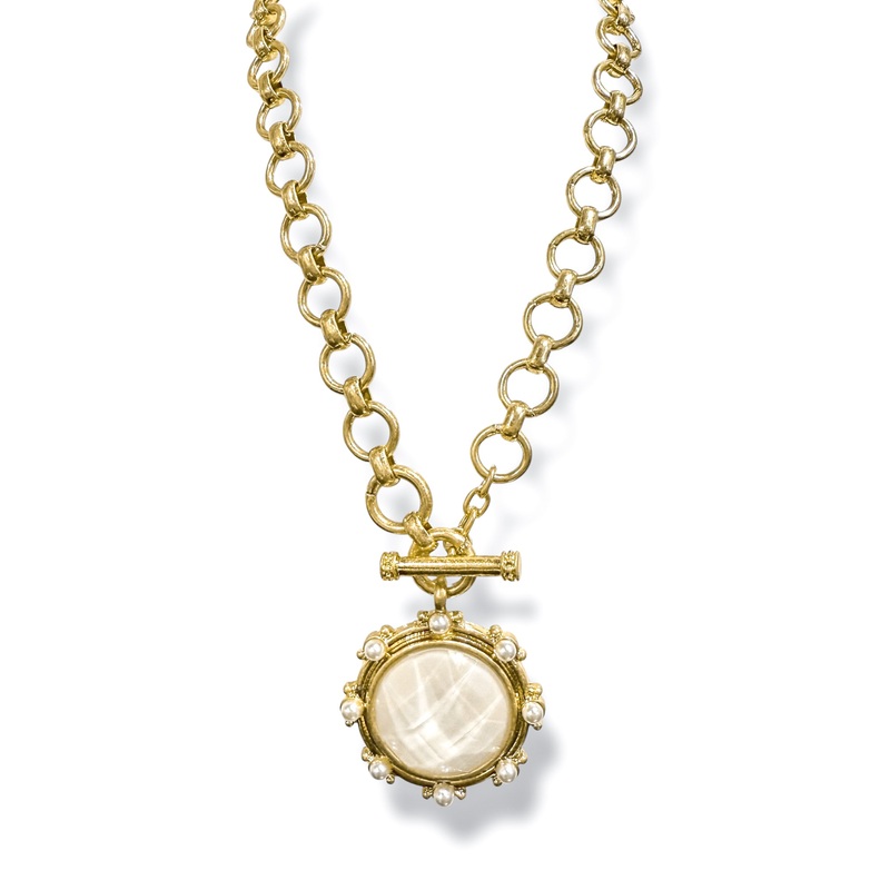 What A Feeling Ivory Pendant Necklace