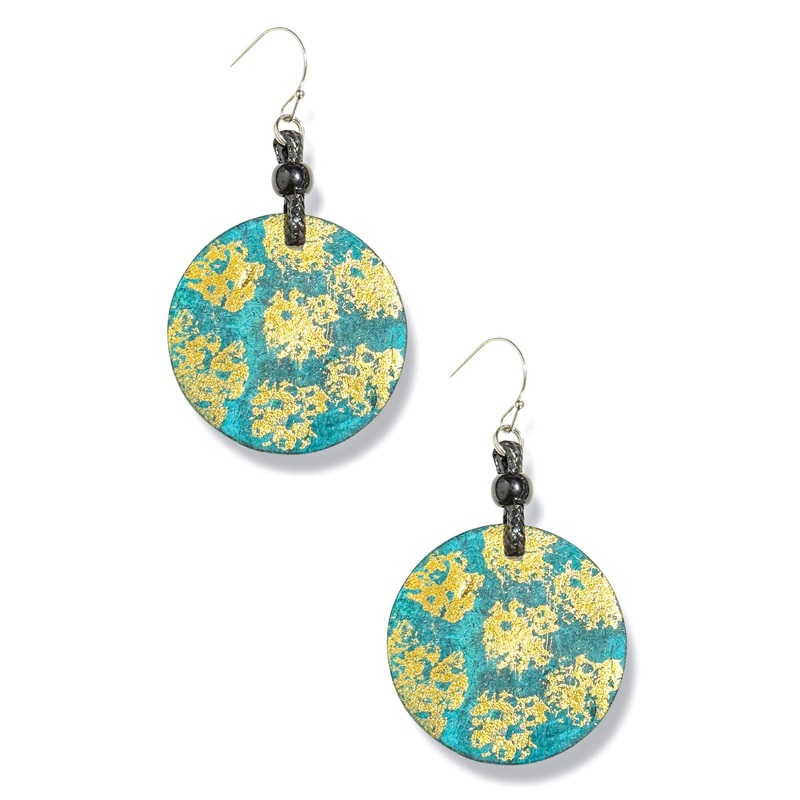 Whole New World Turquoise Round Earrings