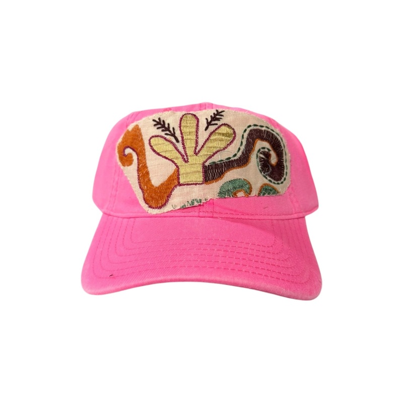 Kilim Baseball Hat – Hot Pink 33