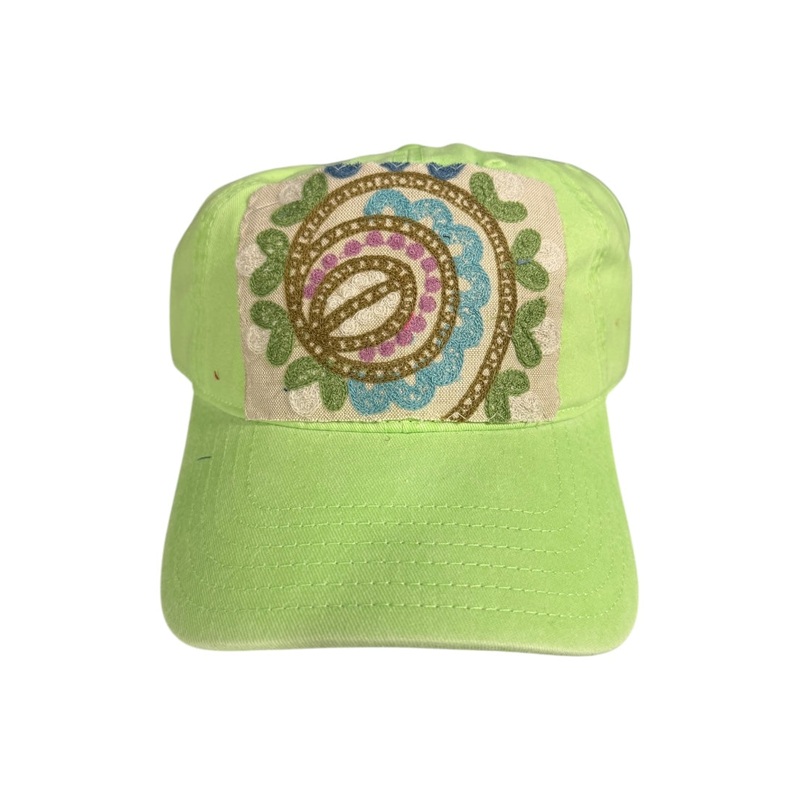Kilim Baseball Hat – Lime 129