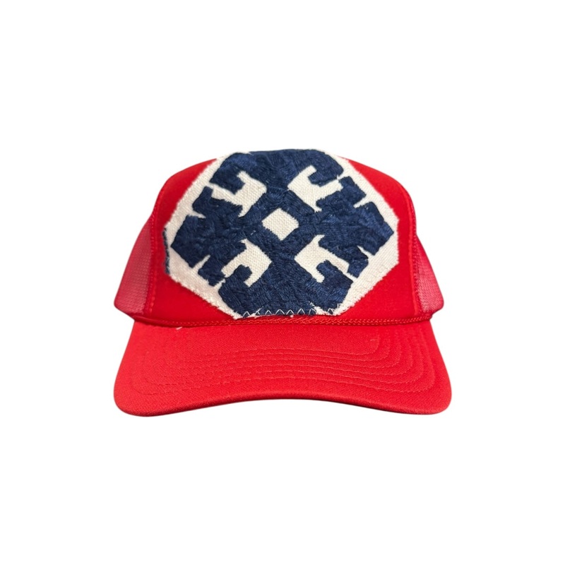 Kilim Trucker Hat – Red 268