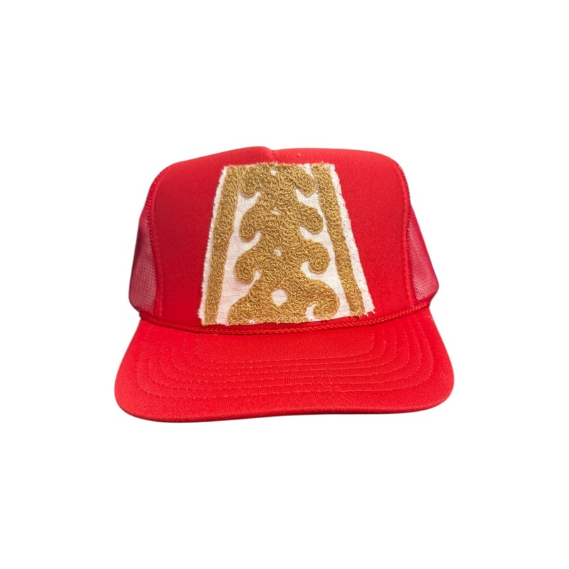 Kilim Trucker Hat – Red 285