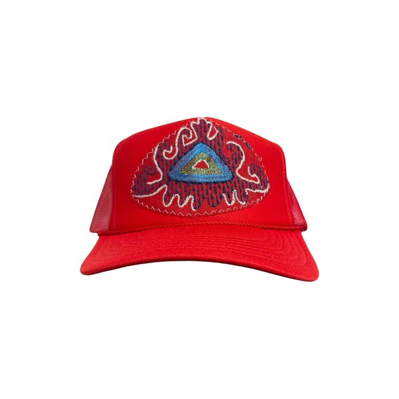 Kilim Trucker Hat – Red 309