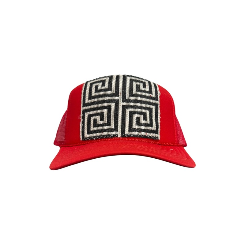 Kilim Trucker Hat – Red 315