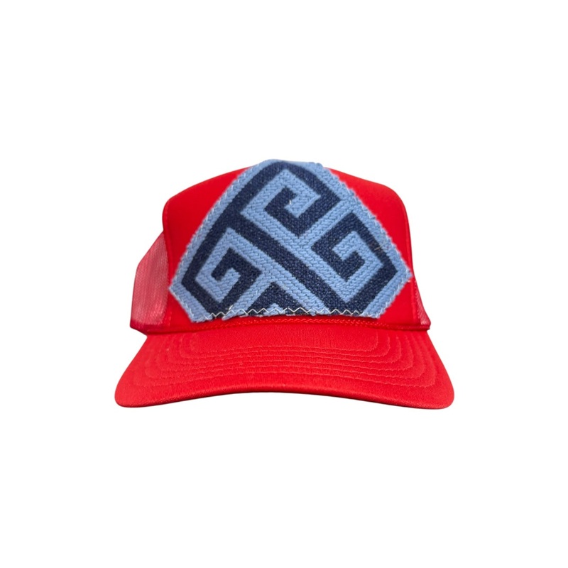 Kilim Trucker Hat – Red 318