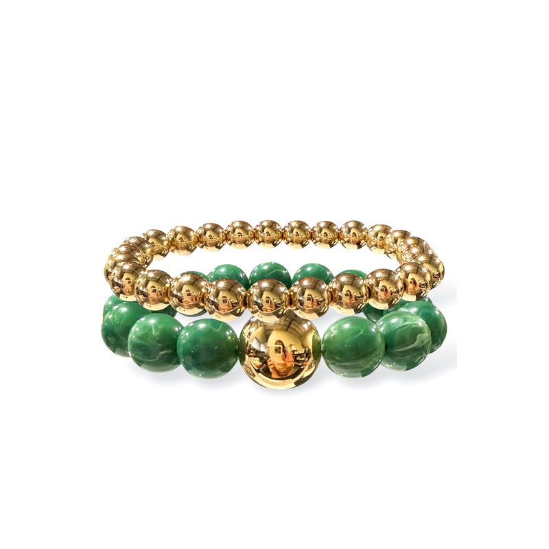 A New Way Dark Green Bracelet Set