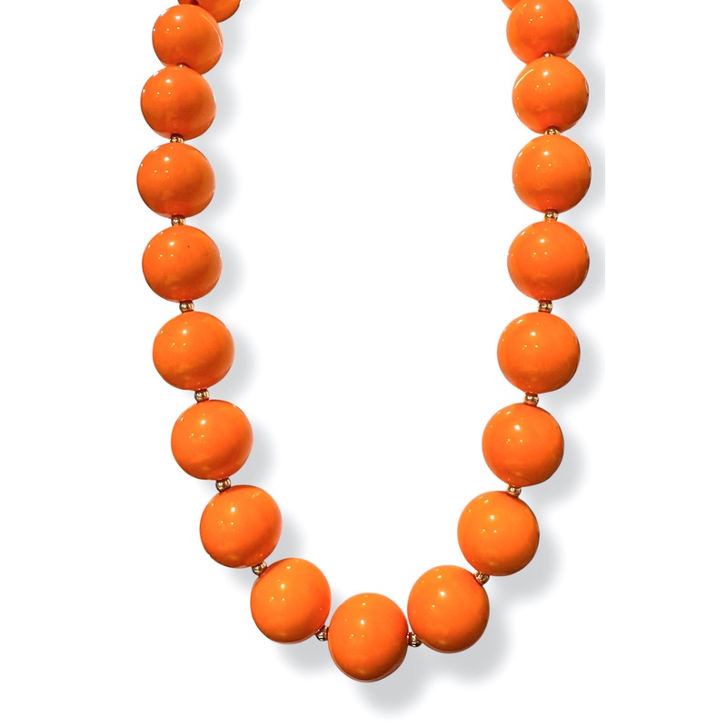 Becky Ball Necklace|Orange