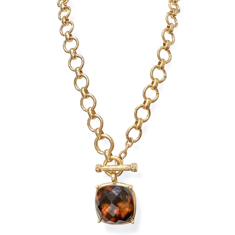 Courtney Tortoise Statement Necklace