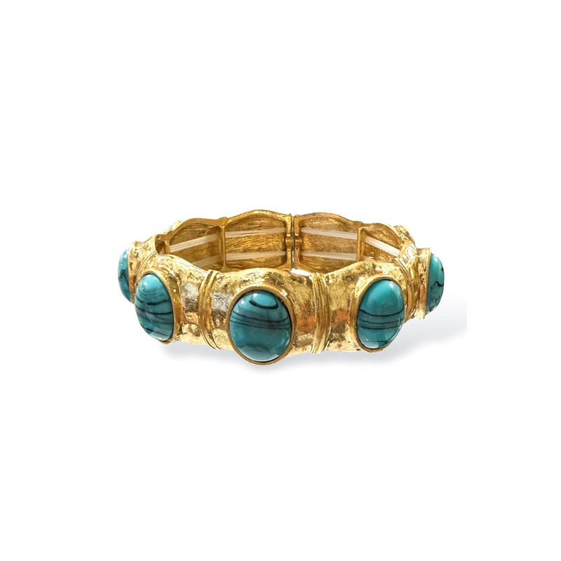 Know Your Limits Turquoise Stone Station Bracelet