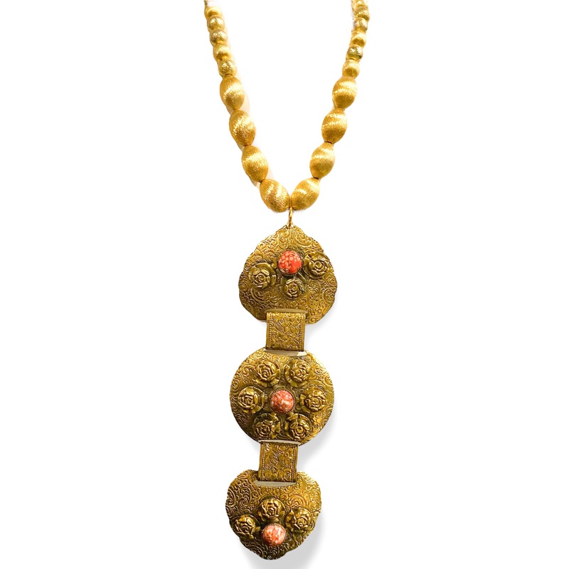 Made in the Deep South 1930s Buckle 1950s Bead Necklace