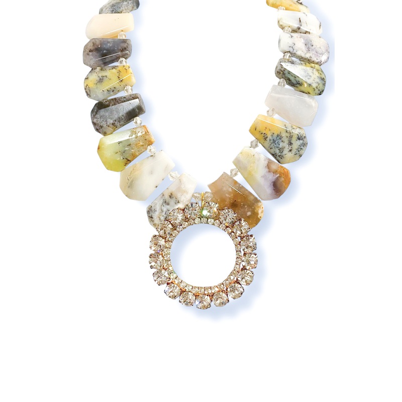 Made in the Deep South 1960s Brooch 1960s White Opal Necklace