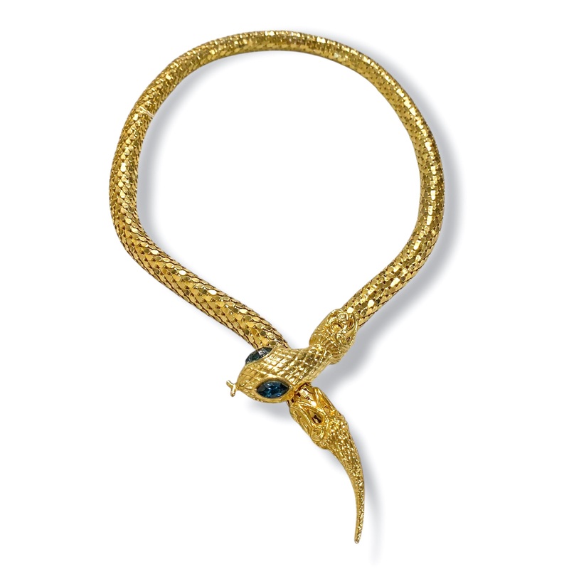 Made in the Deep South 1960s Mesh Snake Necklace