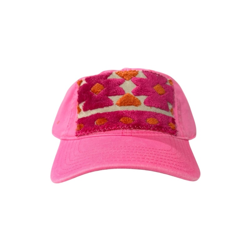 Kilim Baseball Hat – Hot Pink 12