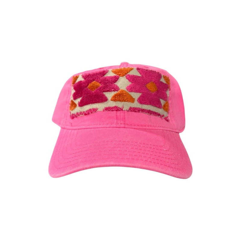 Kilim Baseball Hat – Hot Pink 22