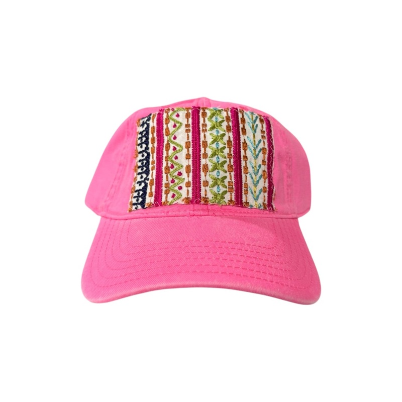 Kilim Baseball Hat – Hot Pink 23