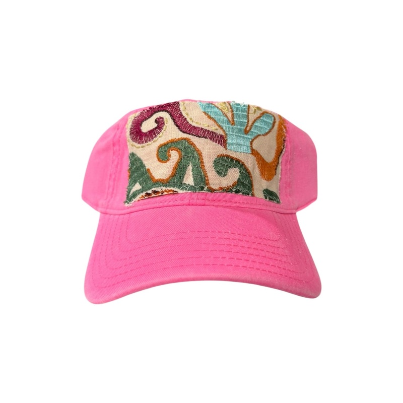 Kilim Baseball Hat – Hot Pink 32