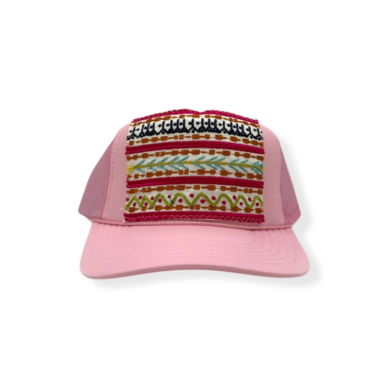 Kilim Trucker Hat – Baby Pink 138