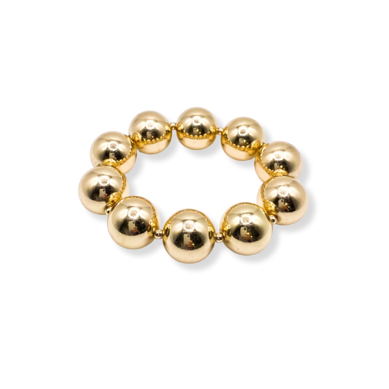 Made For It Gold Beaded Bracelet