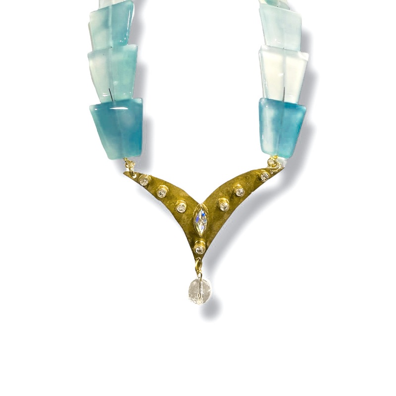 Made in the Deep South 1960s Pendant 1960s Aquamarine Necklace