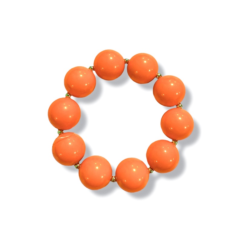 Natural Glow Orange Stretch Bracelet
