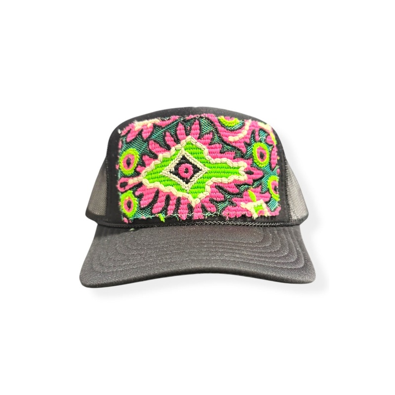 Kilim Trucker Hat – Black 430