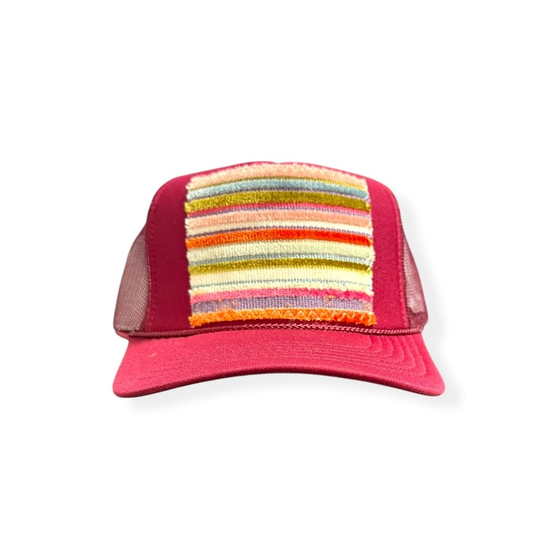 Kilim Trucker Hat – Burgundy 14