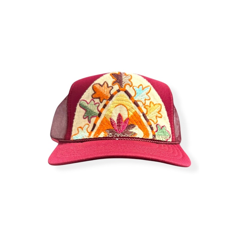 Kilim Trucker Hat – Burgundy 20