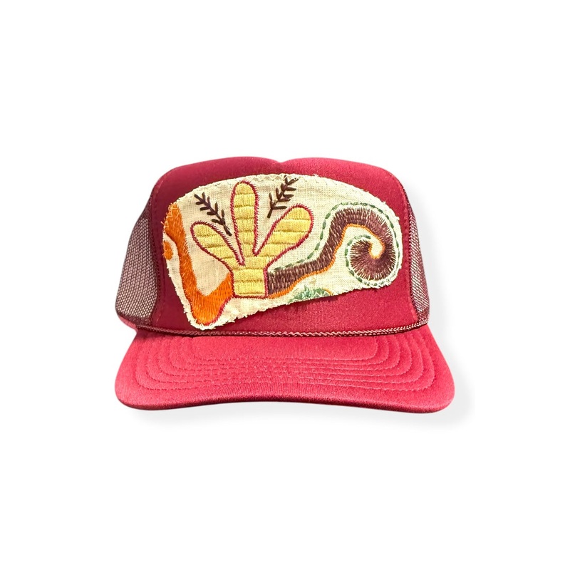 Kilim Trucker Hat – Burgundy 21