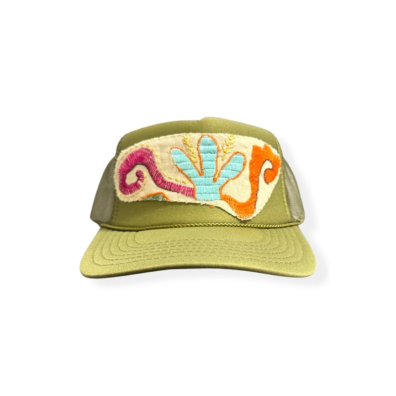 Kilim Trucker Hat – Olive 69