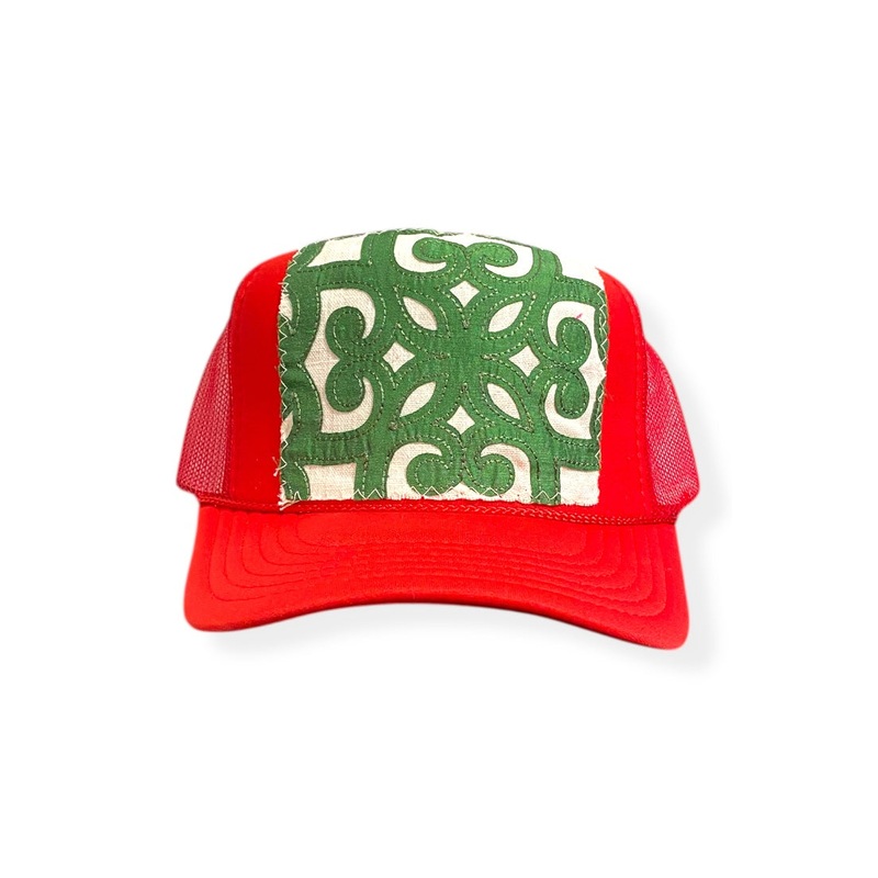 Kilim Trucker Hat – Red 338