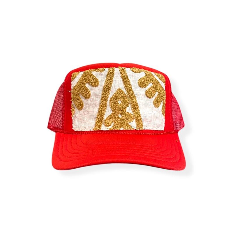 Kilim Trucker Hat – Red 339