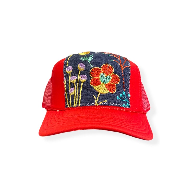 Kilim Trucker Hat – Red 342