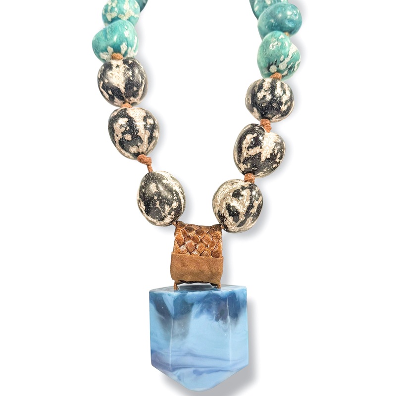 Colors of the Wind Teal and Multicolor Statement Necklace