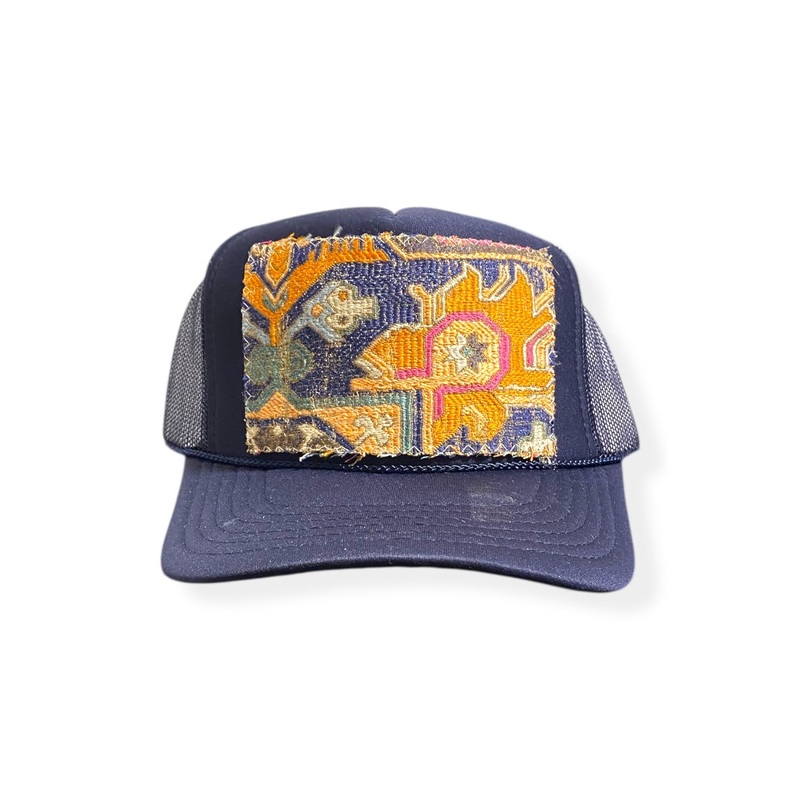 Kilim Trucker Hat – Navy 250