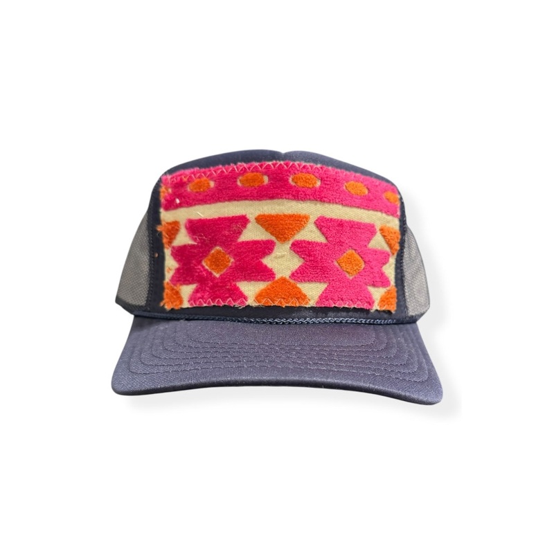 Kilim Trucker Hat – Navy 264