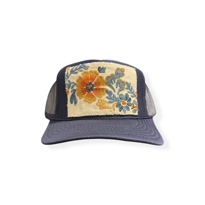 Kilim Trucker Hat – Navy 265