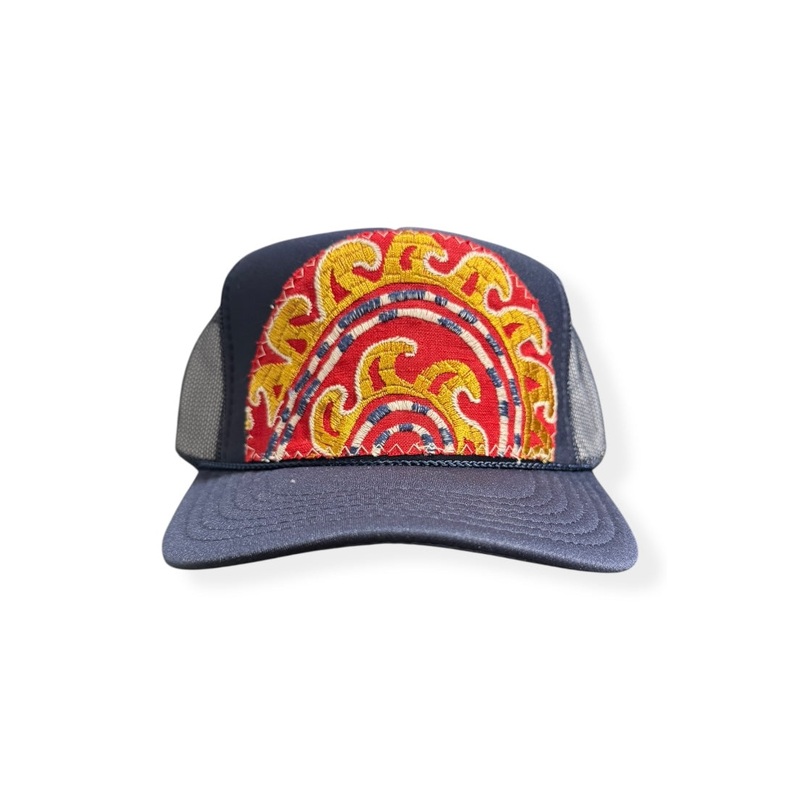 Kilim Trucker Hat – Navy 266
