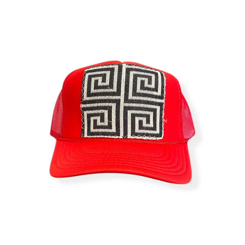 Kilim Trucker Hat – Red 333