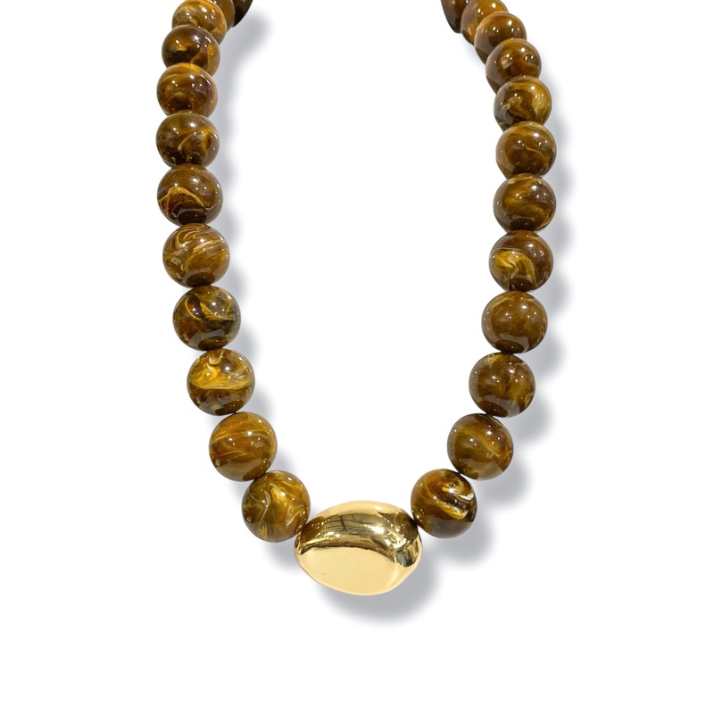 Losing My Marbles Stone Ball Necklace