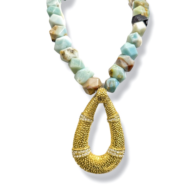 Made in the Deep South 1960s Pendant 1960s Amazonite Necklace