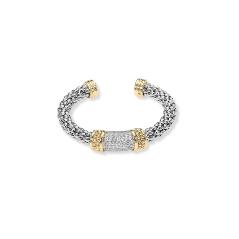 Tell on Me Two Toned Cuff Bracelet