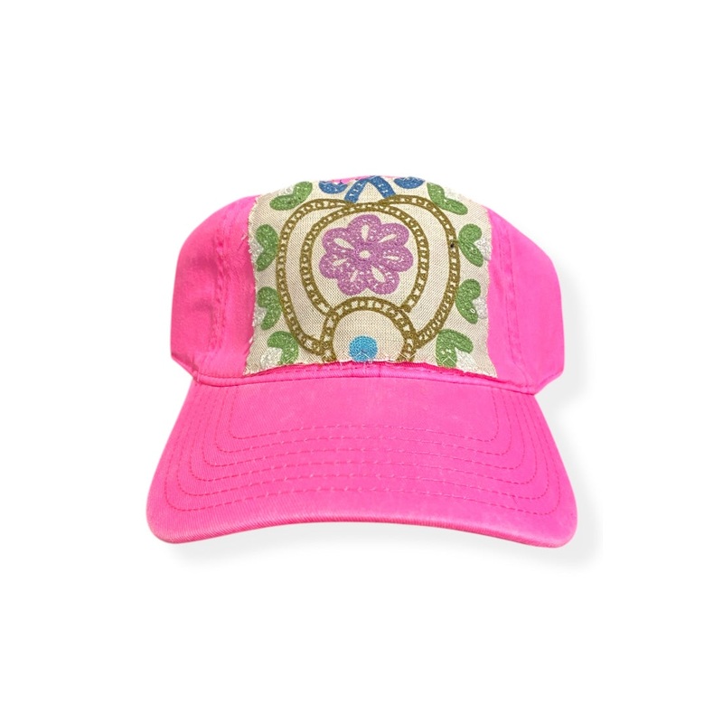 Kilim Baseball Hat – Hot Pink 63